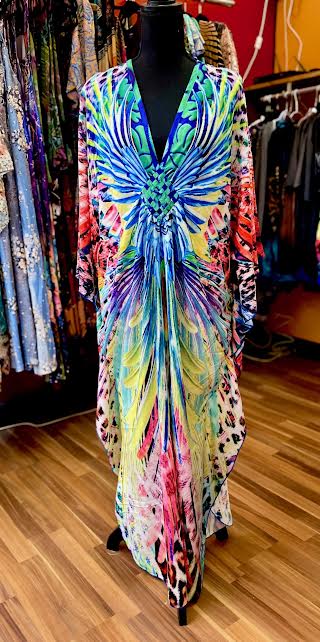 Boho Trippy Beach Coverup for Festivals and Summer Days