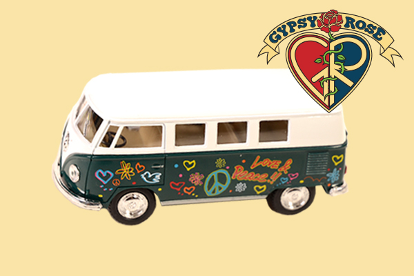 1962 Volkswagen Classic Hippie Bus with Decals
