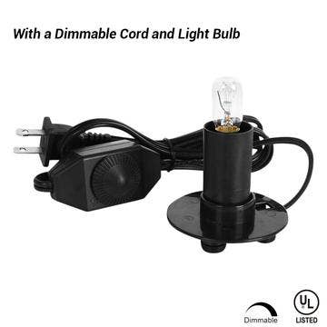 Moon Handcrafted Salt Lamp Diffuser With  Ul  Listed Dimmer