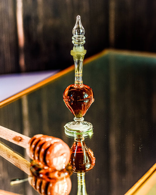 Myrrh Perfume Oil - Fancy Handblown Glass Bottle