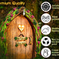 Fairy Door and Window for Trees with Light yard art