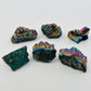 Stunning Amethyst Rainbow Titanium Crystals showcase vibrant colors and natural elegance, perfect for any collection.
