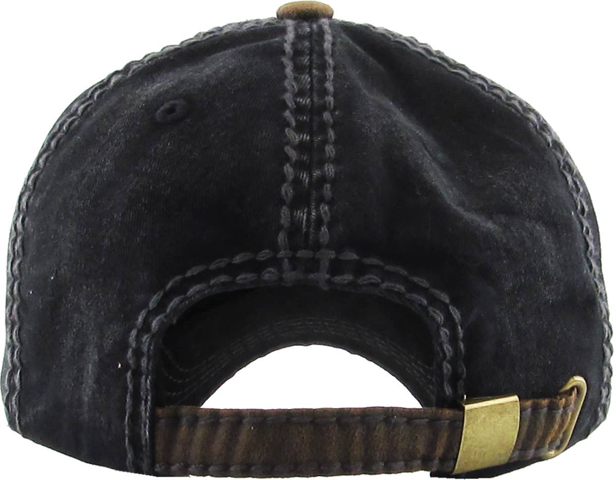 MARIJUANA LEAF VEGETERIAN VINTAGE BALLCAP
