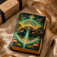 Mystic Turtle Leather Journal Handmade With Brass Lock And Deckle Edge Pages