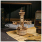 DIY 3D Starry Night Wooden Airplane Assembly Music Box