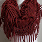 Tassel Fringe Knit Infinity Scarf – Cozy & Stylish 🧣