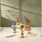 Red Camellia Ro wood DIY Wooden Flower 3D Puzzle