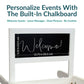 White 3-Tier Fir Wood Plant Stand with Chalkboard