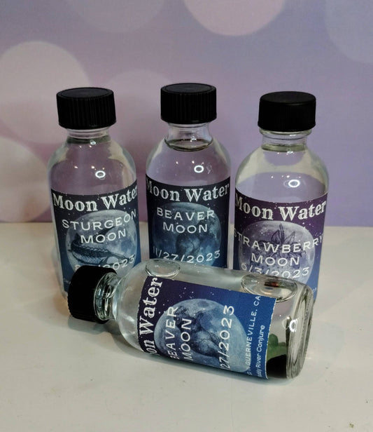 Moon Charged Water with Crystal Chips