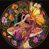 Pixie Fairy Mushroom Tambourine and Ribbon Wall Accent