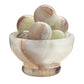 UMAID Onyx Stone Lamp Bowl with 6 Onyx Marble Massage Balls