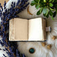 Handmade Leather Journal Blank Vintage Notebook With Mushroom Print Gift Idea