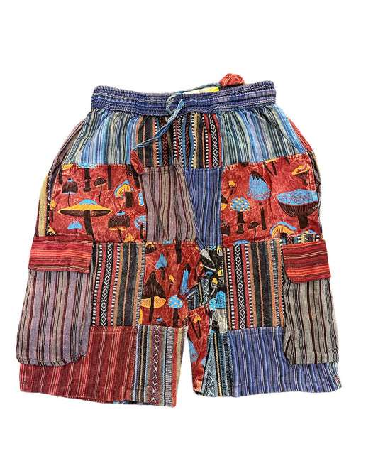 Cotton Multi Mushroom Short-  D361