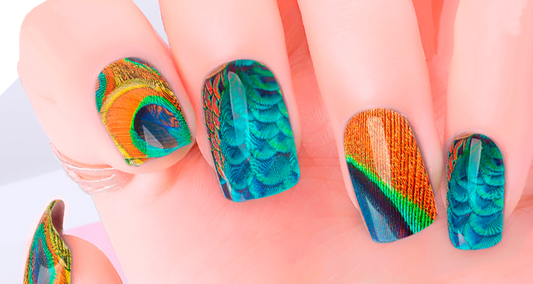 Peacock Nail Wraps