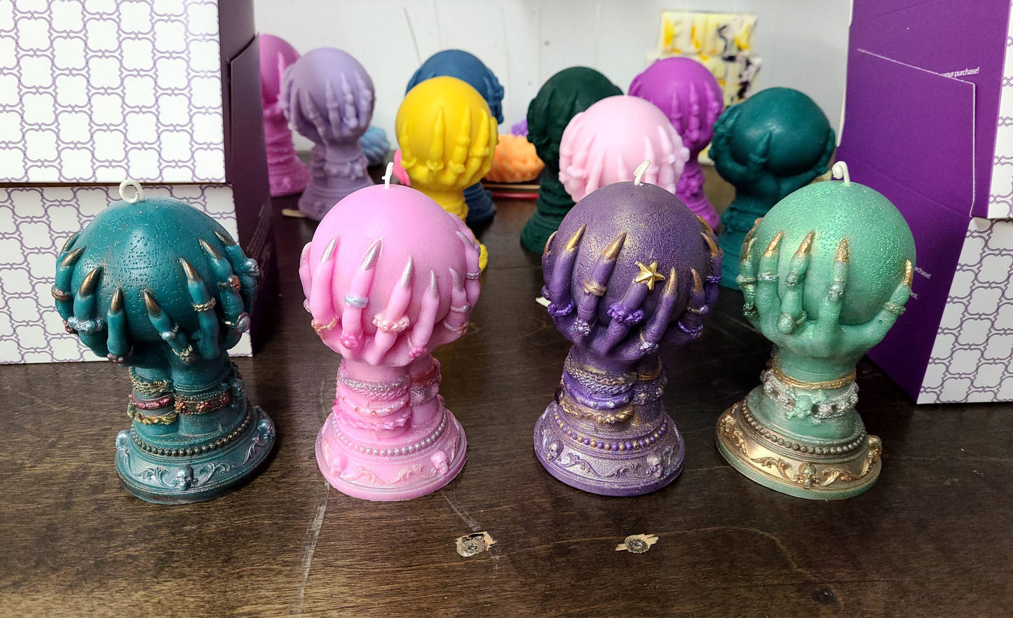 Crystal Ball Candles