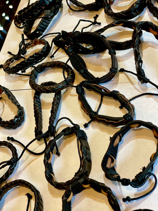 Vintage Inspired Leather Bracelet The Enchanted Bazaar