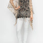 MESH WITH SEQUIN PONCHO TOP
