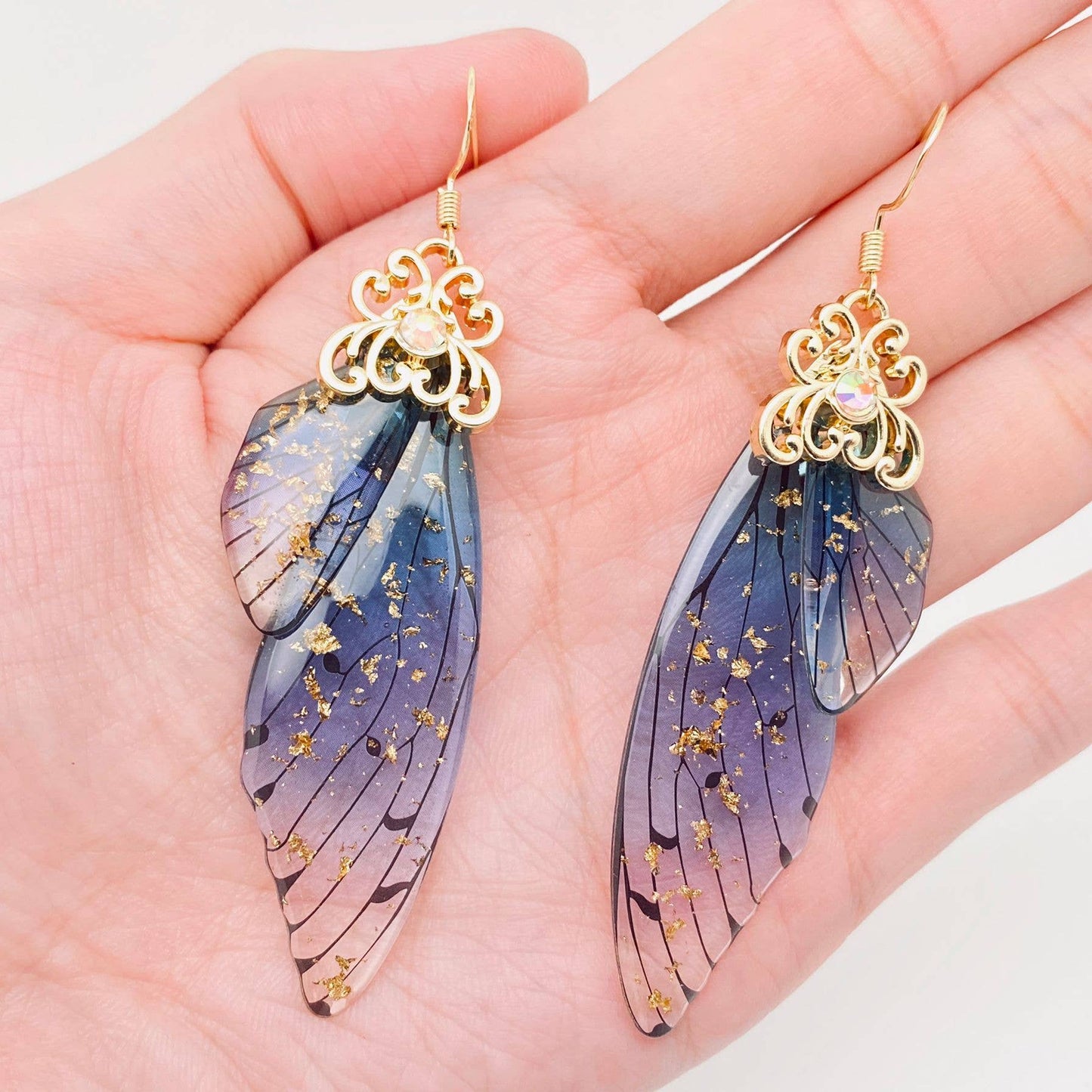 Handmade Fairy Wings Earrings