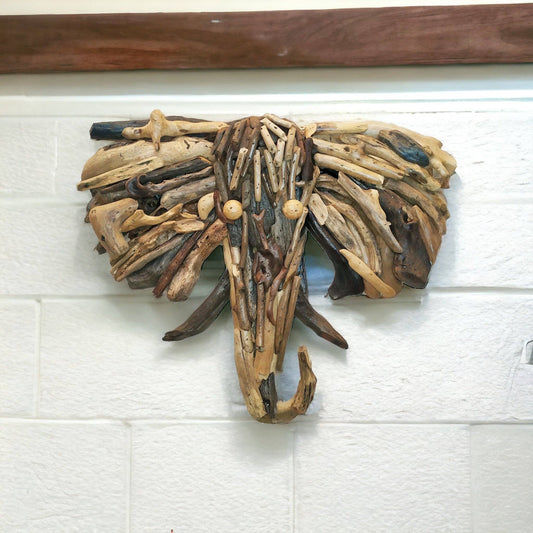 ELEPHANT - DRIFTWOOD WALL ART