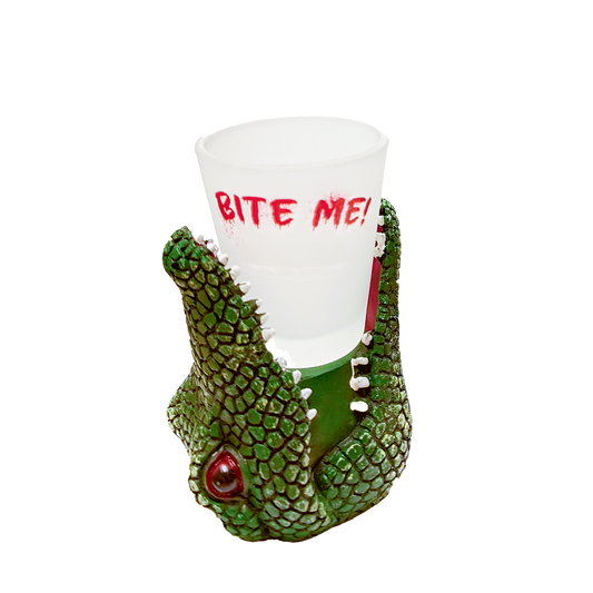 Gator "Bite Me" Shot Glass "Bite Me" Shot Glass
