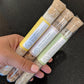 NEW BATH SALTS IN A 8'' GLASS TUBE-bath soak, bath salts -432