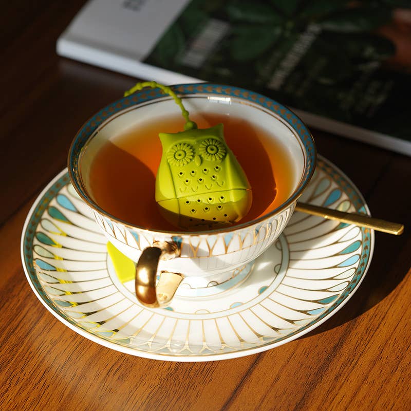 Owl Tea Maker Silicone Tea Drain