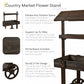 Country Market Flower Stand Raised Garden Bed - Charred Fir