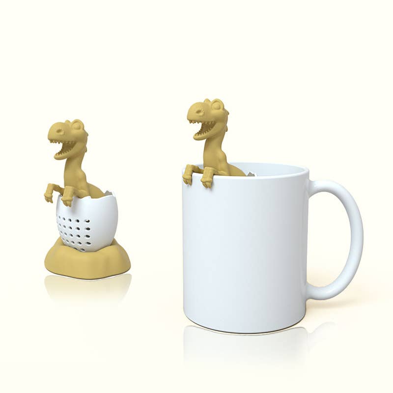 Dinosaur baby tea leak silicone