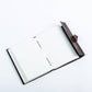 Leather Notebook With Stone Dragon Embossed Travel Journal