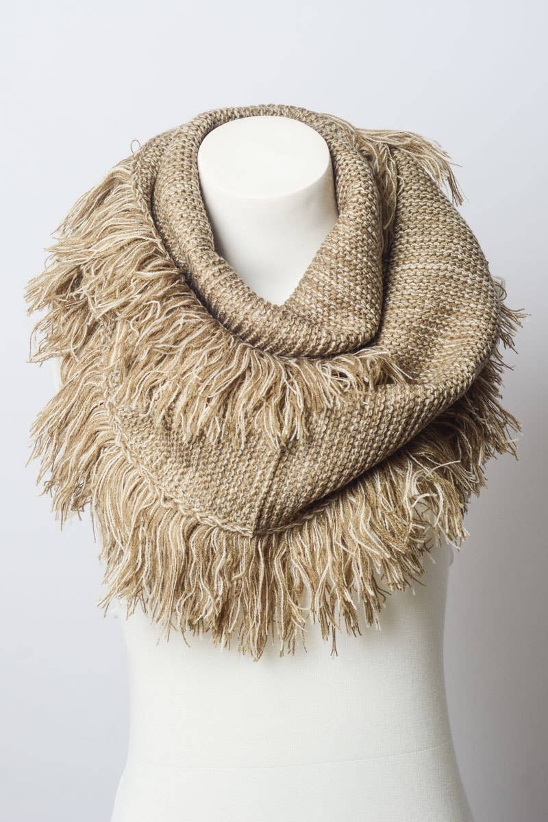 Soft and Warm Marled Knit Infinity Loop Scarf ♾️