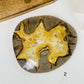 Unique Utah Septarian Crystal Slab showcasing stunning patterns of calcite and aragonite for your collection.
