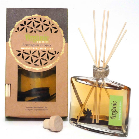 Organic Goodness Smudge Reed Diffuser - Lemongrass & Spice