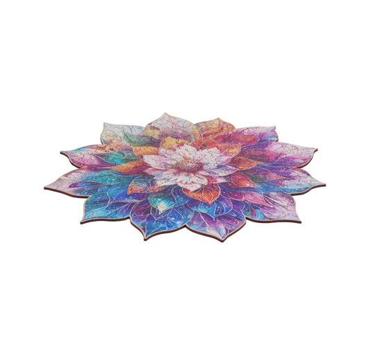 Rosewood Mystic Mandala Flower 2D Wooden Puzzles