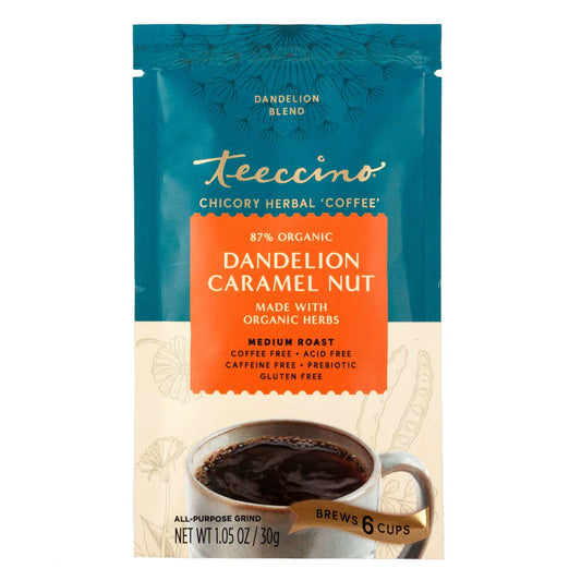 Dandelion Caramel Nut Chicory Herbal Coffee-85% Organic