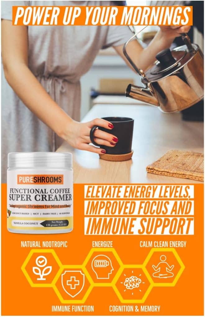 PureShrooms Functional Super Coffee Creamer (Vanilla)