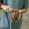 Wooden Croaking Frogs Hand Carved Set of Three Sizes