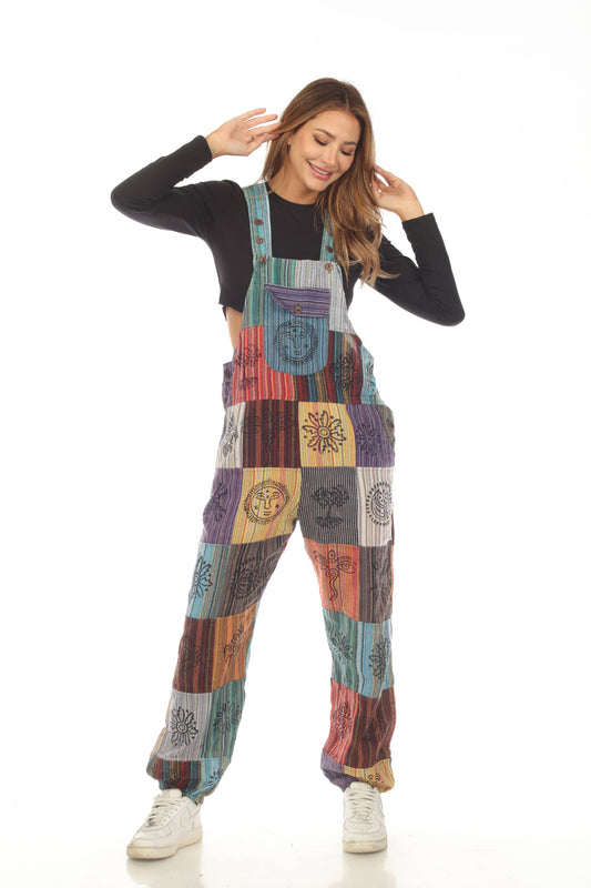 Cotton Multi Color Jumpsuit for Women
