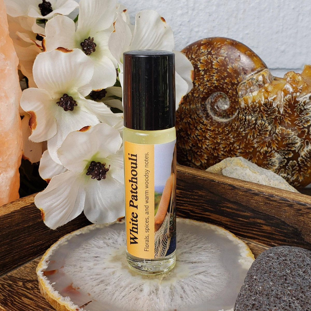 River Village White Patchouli Perfume Oil Floral Blend Bergamot Peony Spice
