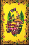 Cotton Gold Frame Hand Brush Butterfly on Mushroom Tap B2368