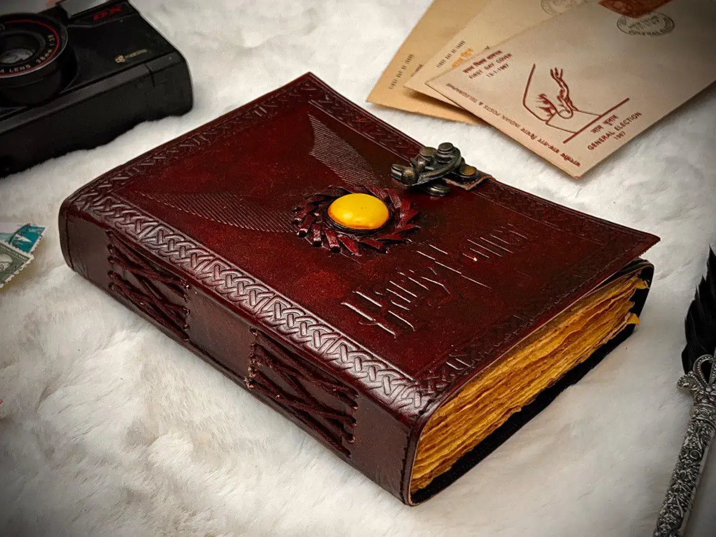 Leather Journal Notebook With Harry Potter Embossed