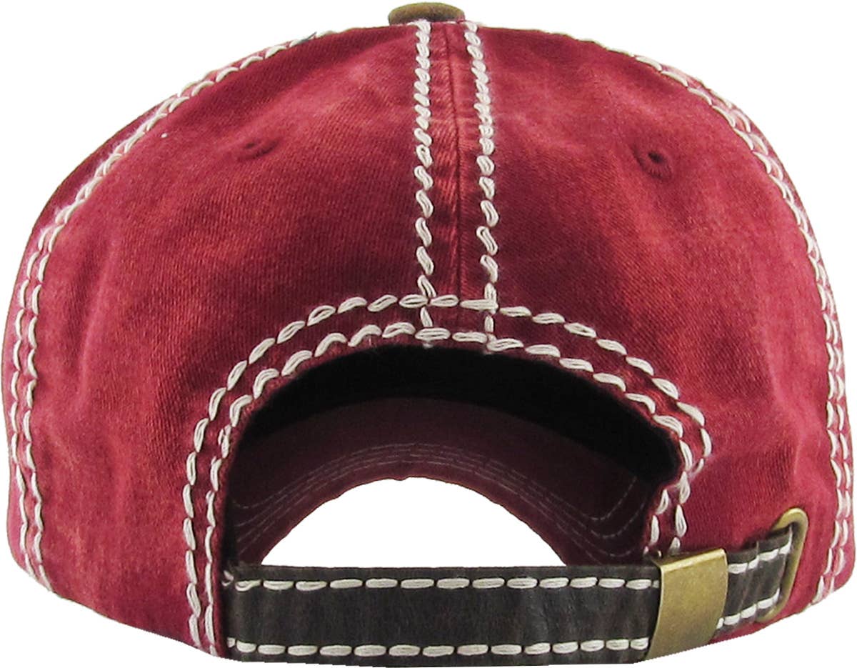 MARIJUANA LEAF VEGETERIAN VINTAGE BALLCAP