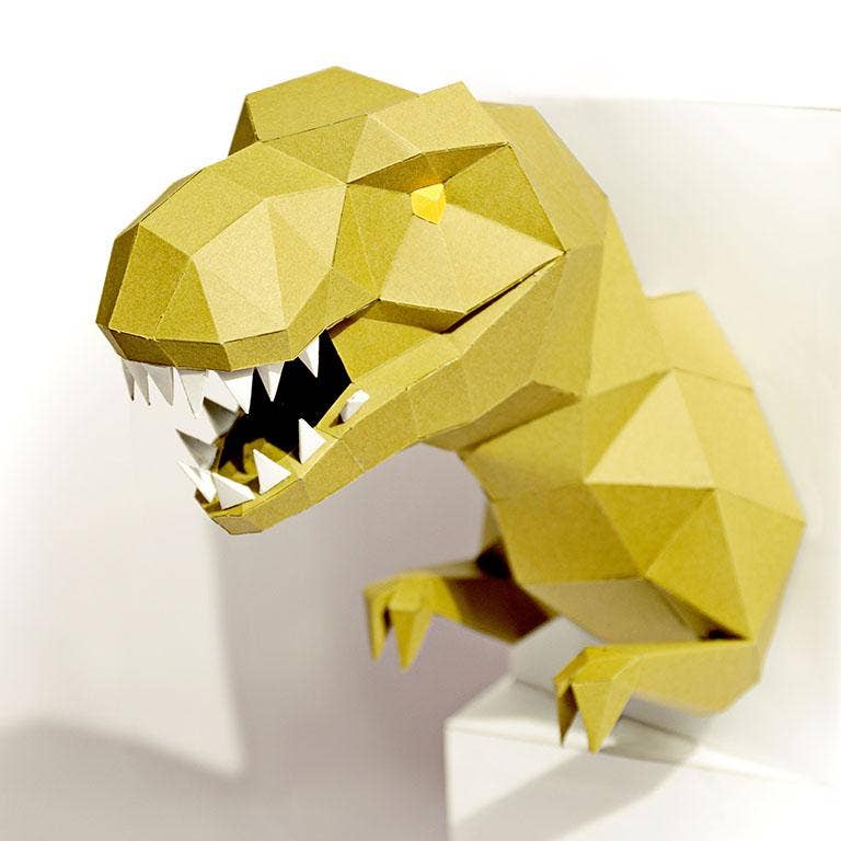 T-Rex 3D PaperCraft Wall Art, PaperCraft Origami Model