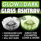 Smokezilla Glow In The Dark Glass Ashtray Assortment- 6/Pack