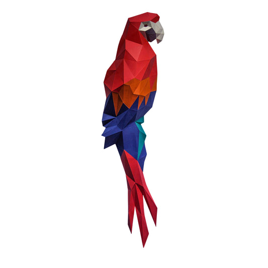 Macaw 3D PaperCraft Origami Wall Art