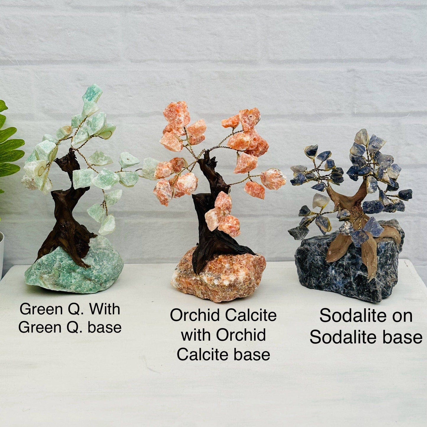 Crystal Trees - Gemstone Crystal Trees with Crystal Stone B in various styles, perfect for adding enchantment to your space.