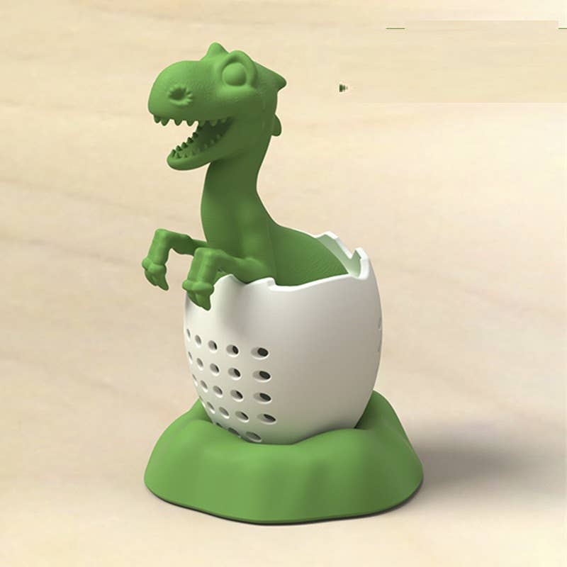 Dinosaur baby tea leak silicone
