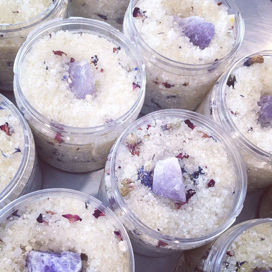 Celestial Amethyst Crystal Dead Sea Bath Salts