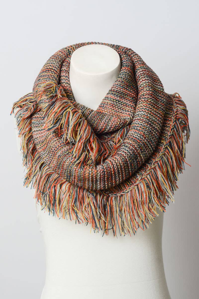 Soft and Warm Marled Knit Infinity Loop Scarf ♾️