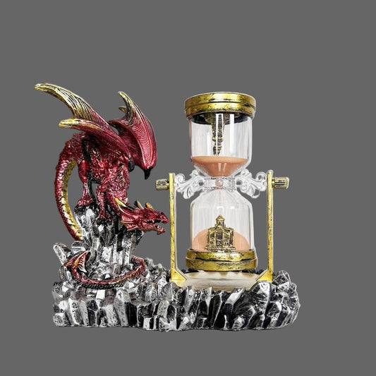 Mythical Dragon Hourglass Fantasy Desk Decor Gift Idea