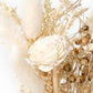 Ivory Wildflower Mini Bouquet Arrangement - Charming Handcrafted Accent with Bunny Tails and Sola Flower
